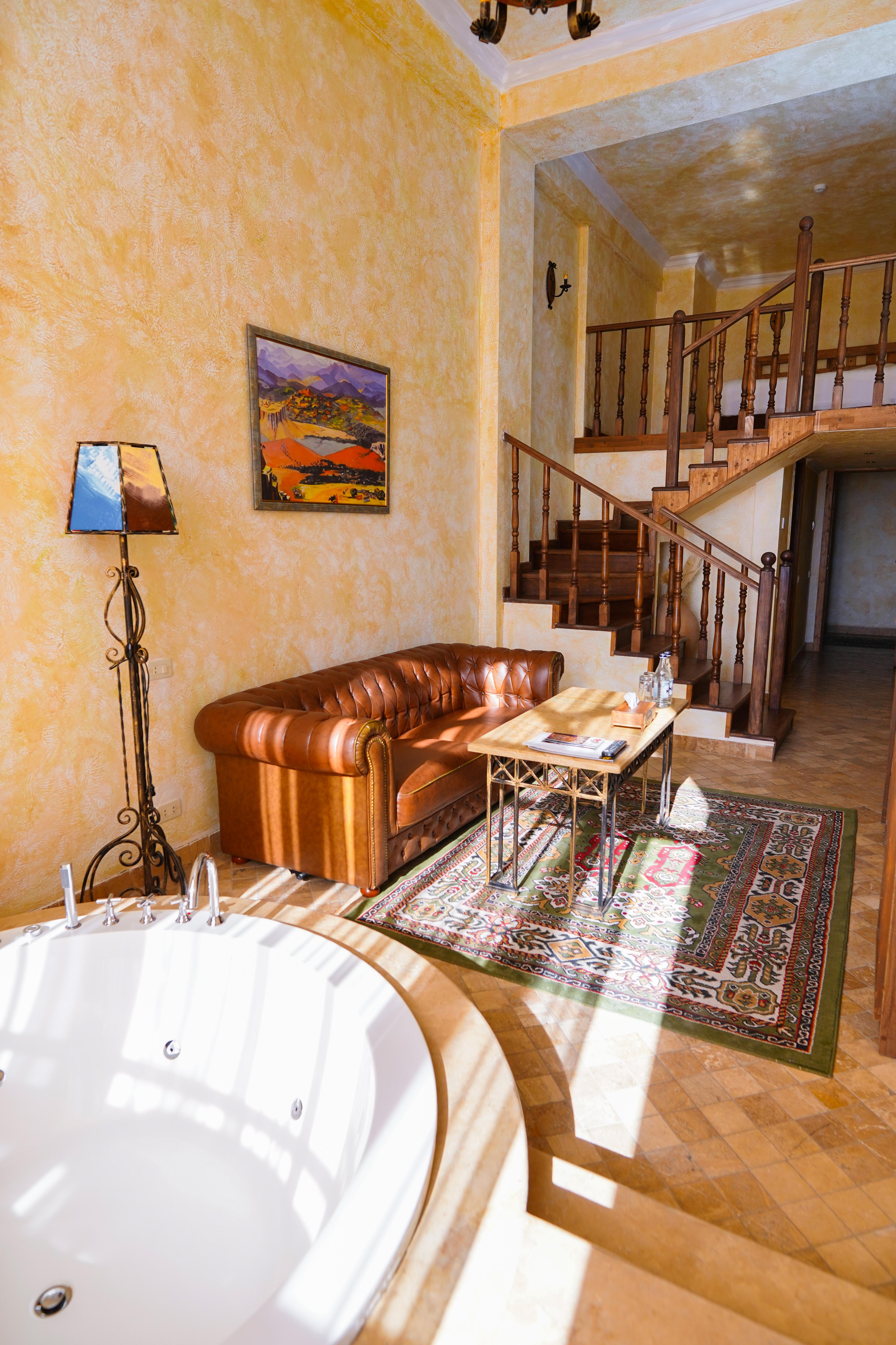 Caucasus Hotel Kasagh ภายนอก รูปภาพ A 3D rendering of a living room